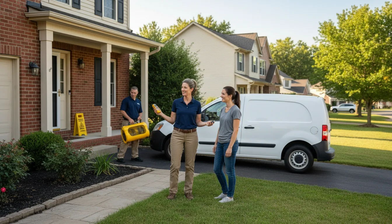 Residential water damage restoration in Harrison Township, MI